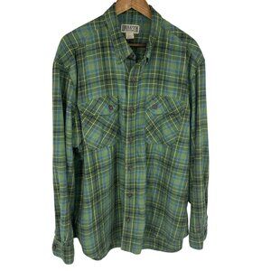 Duluth Trading Free Swingin’ Wicking Long Sleeve Flannel Shirt Men’s Size 2XL